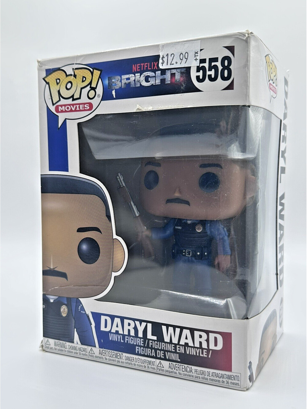 VAULTED Funko POP! Movies: Bright #558 DARYL WARD, 2018 In Protector, New